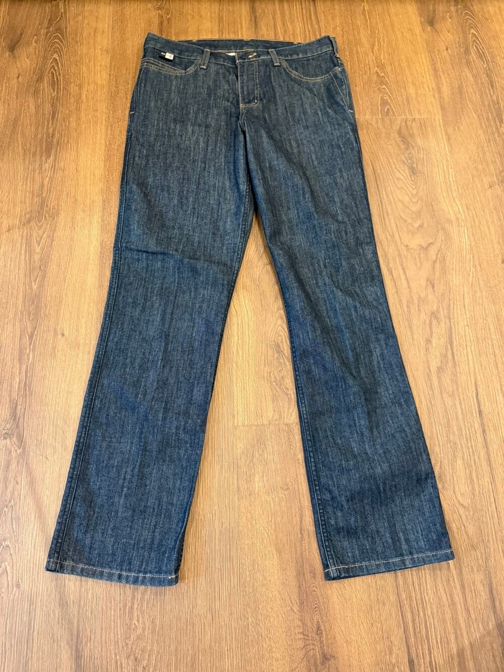 Carhartt Rugged Flex Jeans Womens 10 Regular Dark Wash Straight Leg 102808
